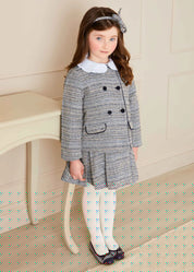 Walton Boucle Jacket in Blue (4-10yrs) Coats  from Pepa London