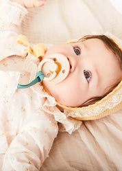 Esme Floral Dummy Clip in White ACCESSORIES from Pepa London