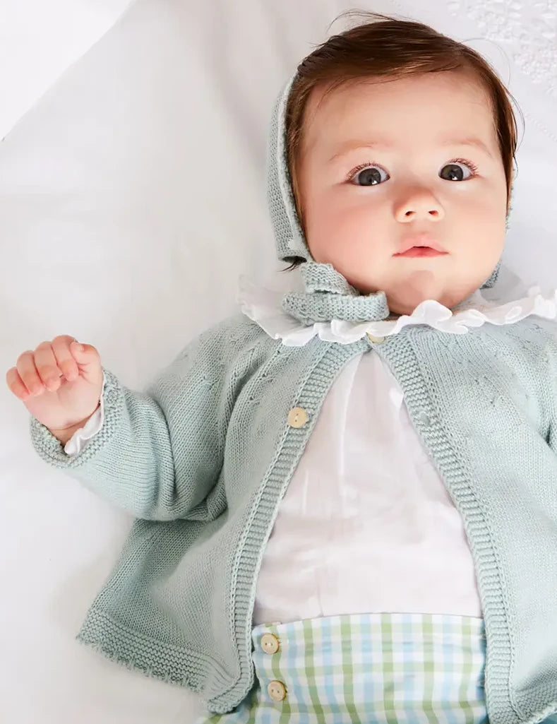The Maxwell Gingham Bloomers Newborn Look Look from Pepa London