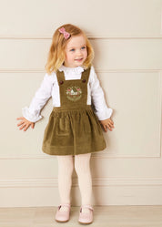 Dusky Pink Ribbed Tights (0mths-10yrs) Tights from Pepa London