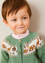 The Safari Cardigan Toddler Boy Look Look from Pepa London
