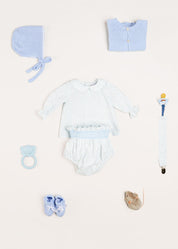 Elsie Floral Print Dummy Clip in Blue Accessories  from Pepa London