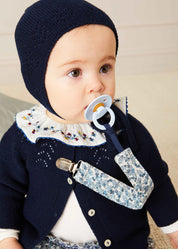 Evelyn Floral Dummy Clip in Blue Accessories  from Pepa London