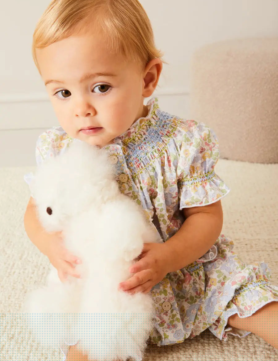 White Teddy Bear (100% Alpaca Fur) Toys from Pepa London