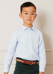 Classic Blue Cotton Oxford Shirt (4-10yrs) Shirts  from Pepa London