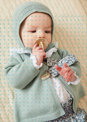 Evelyn Floral Dummy Clip in Blue Accessories  from Pepa London