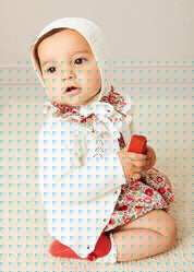 Openwork Cotton Cardigan in Cream (6mths-10yrs) KNITWEAR from Pepa London
