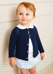 Classic Striped Bloomer in Sky Blue (3mths-3yrs) Bloomers from Pepa London