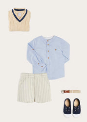 The Brompton Striped Shorts Boy Look Look from Pepa London