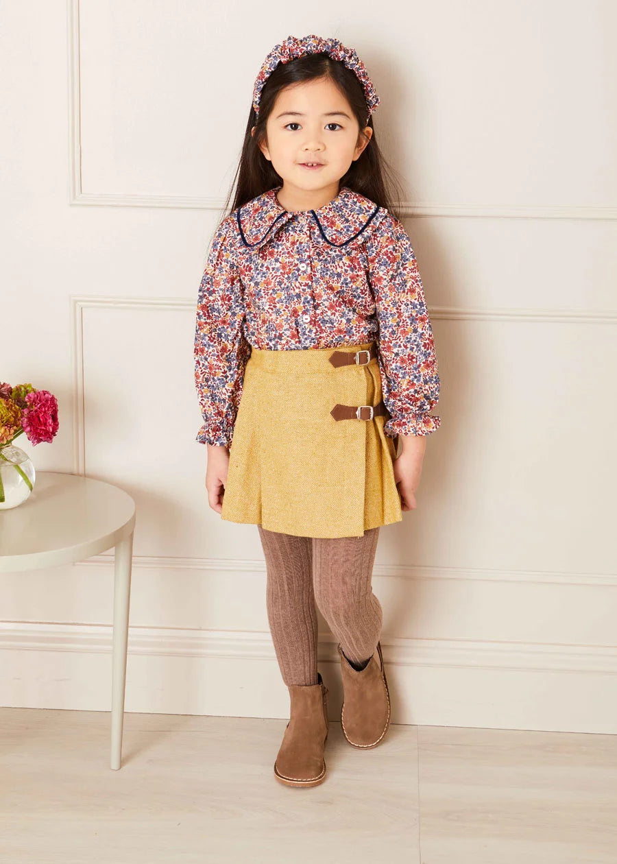 Taupe Ribbed Tights (0mths-10yrs) Tights from Pepa London