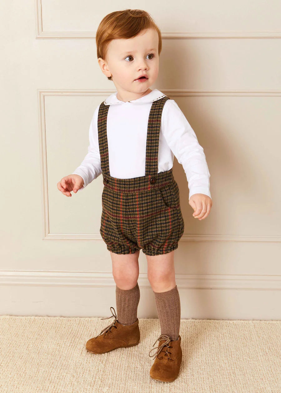 Brown Ribbed Knee-High Socks (3mths-10yrs) Socks from Pepa London