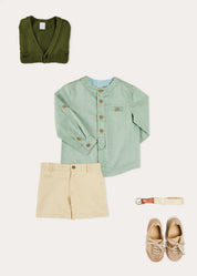 The Green Linen Short Boy Look Look from Pepa London
