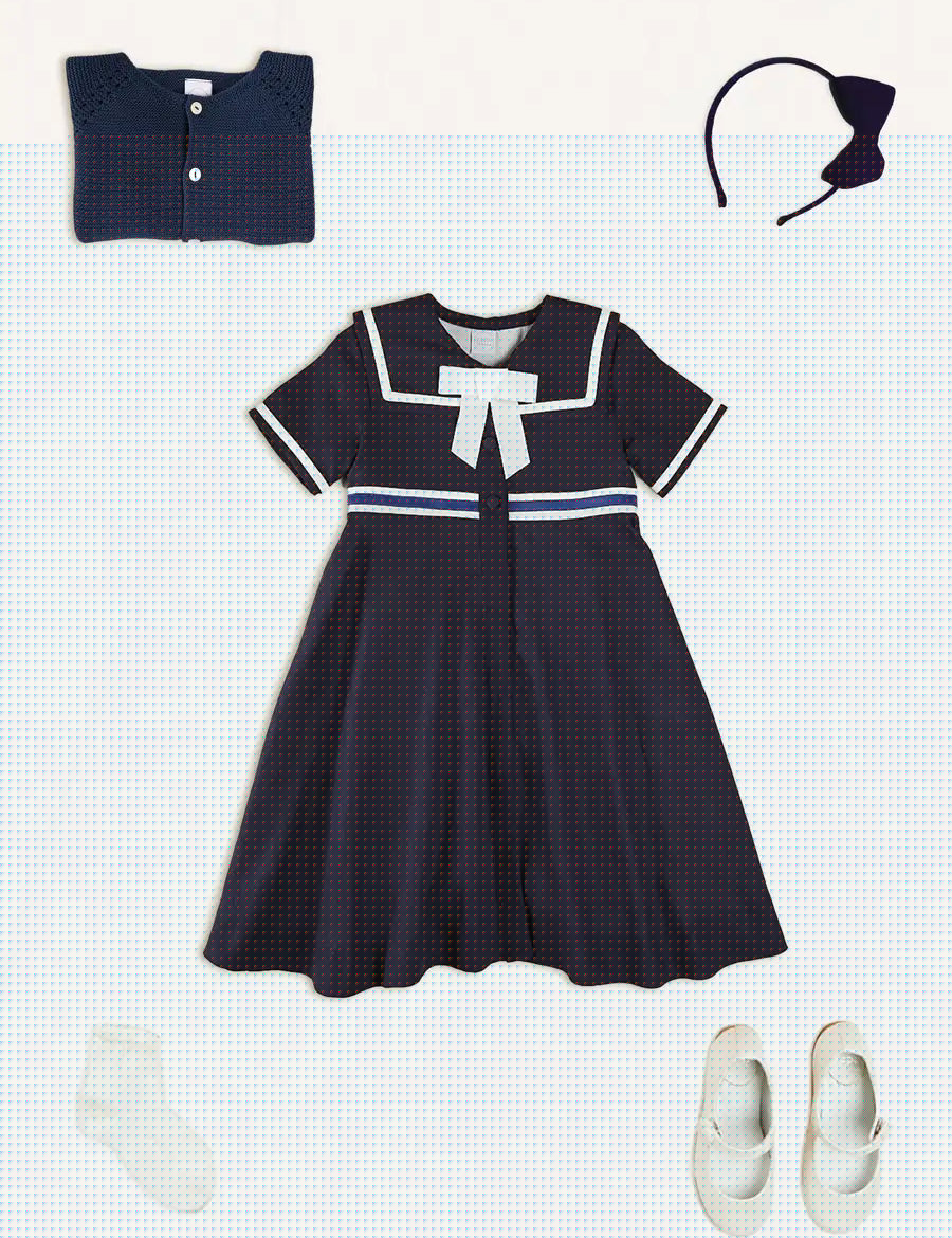 The Mariner Dress Girl Look Look from Pepa London