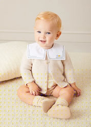 The Train Embroidery Bodysuit Baby Boy Look Look from Pepa London