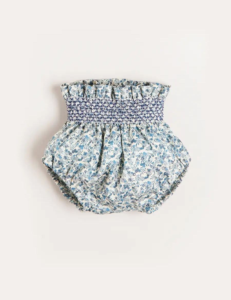 Evelyn Floral Bloomers in Blue (1mth-2yrs) Bloomers  from Pepa London