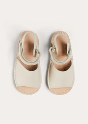 Open Toe Leather Sandals in Ivory (17-30EU) SHOES from Pepa London