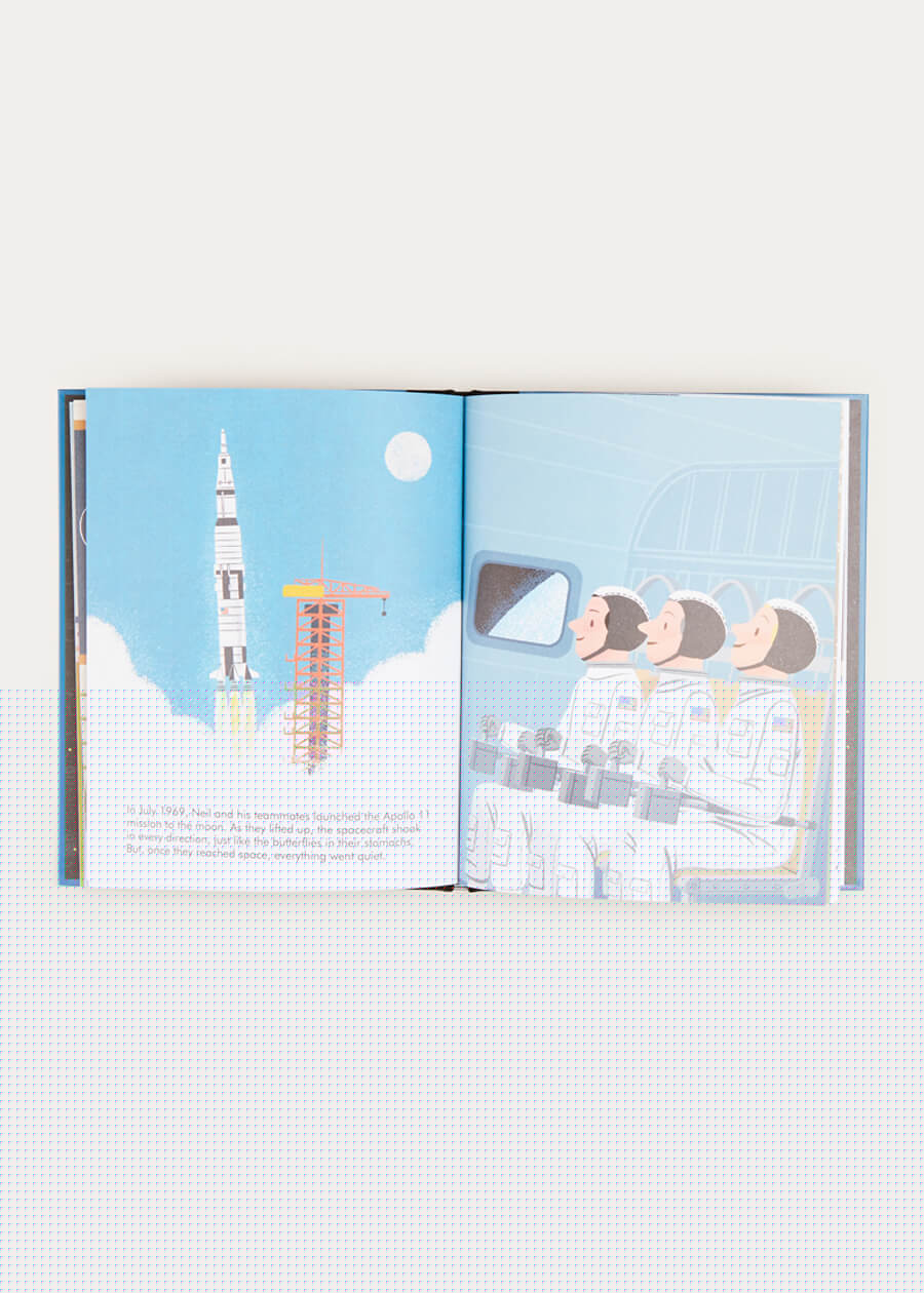 Little People, Big Dreams - Neil Armstrong Book in Navy BOOKS from Pepa London