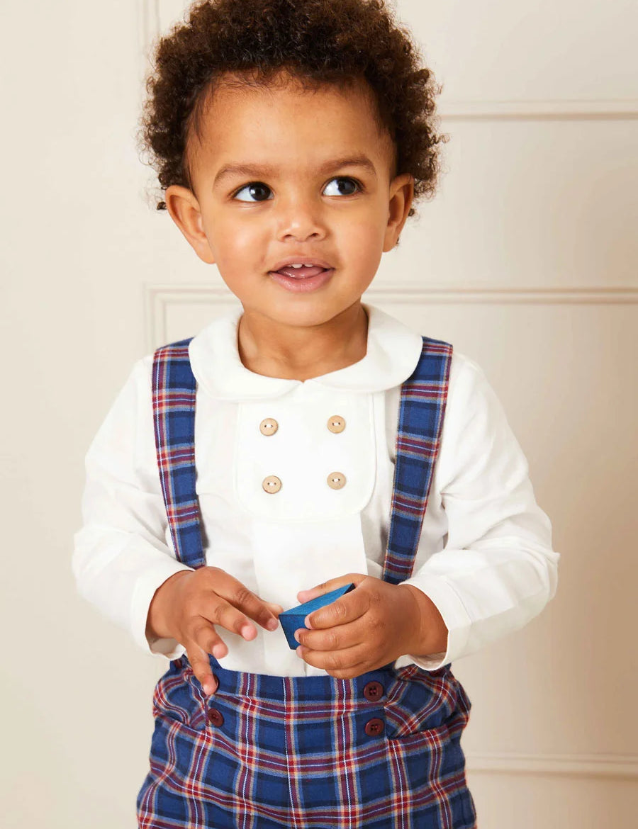 White Peter Pan Collar Shirt With Front Buttons (12mths-3yrs) Shirts from Pepa London