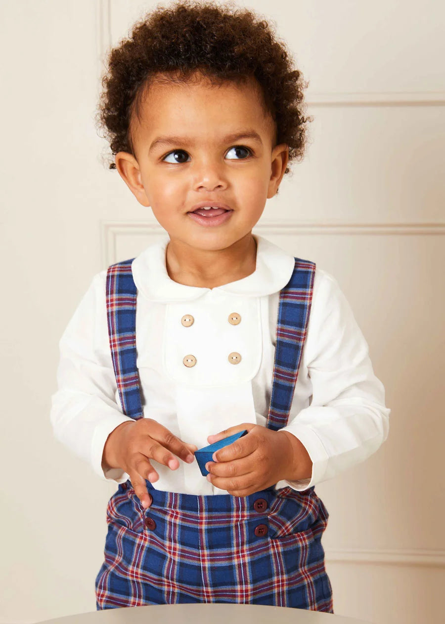 White Peter Pan Collar Shirt With Front Buttons (12mths-3yrs) Shirts from Pepa London