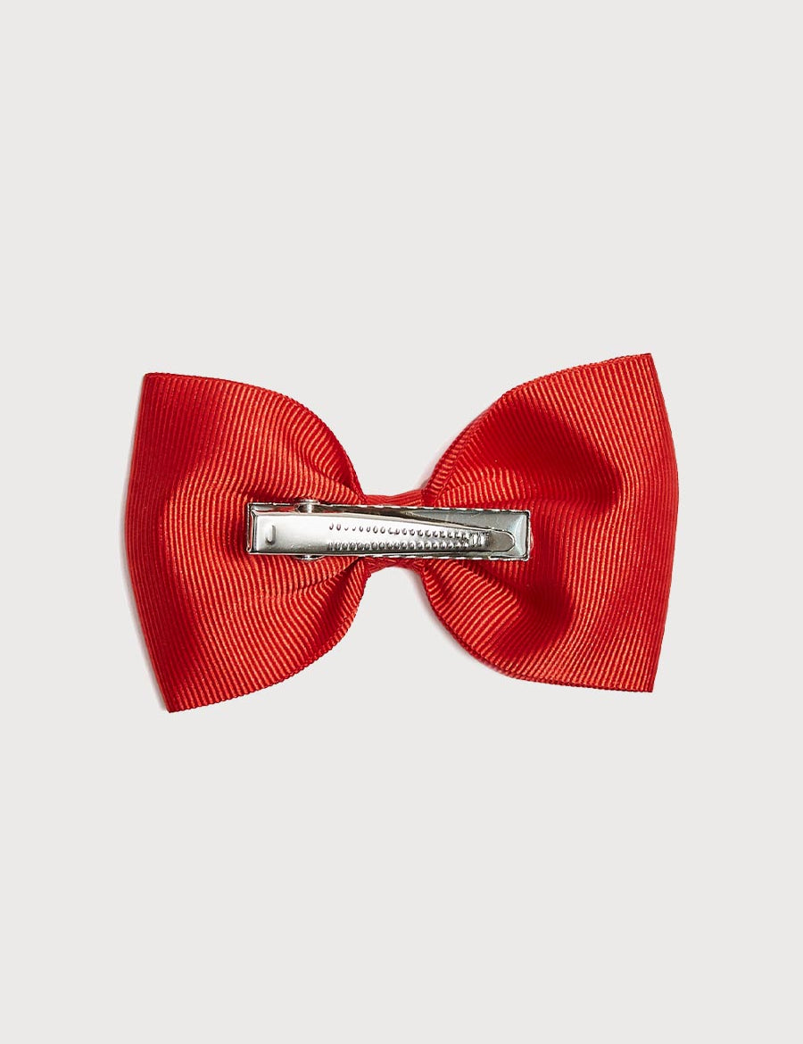 Medium bow clip - Red Hair Accessories  from Pepa London