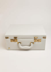 Pale Grey Leather Memory Case Toys  from Pepa London