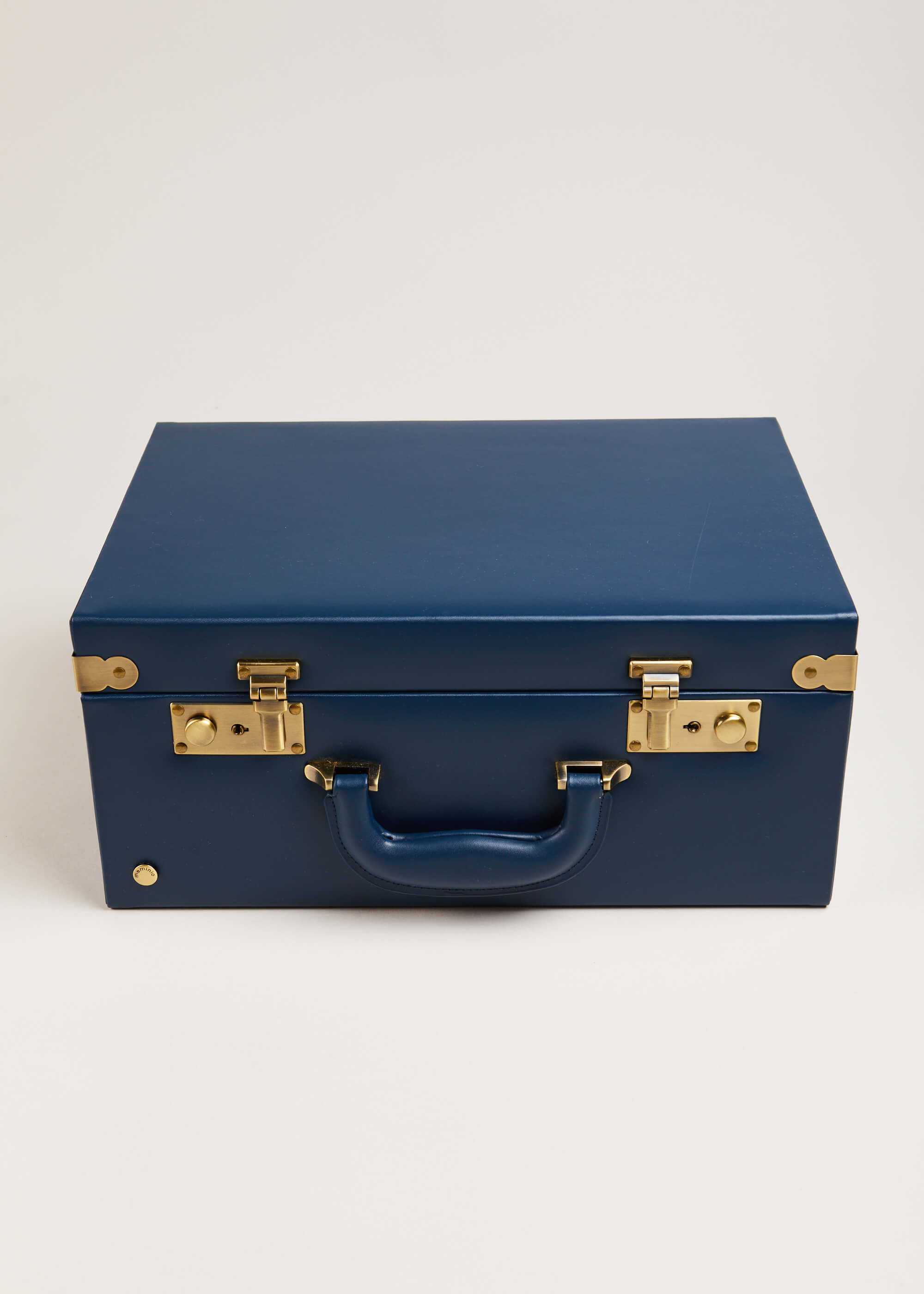 Navy Leather Memory Case Toys  from Pepa London