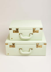 Sage Green Leather Memory Case Toys  from Pepa London