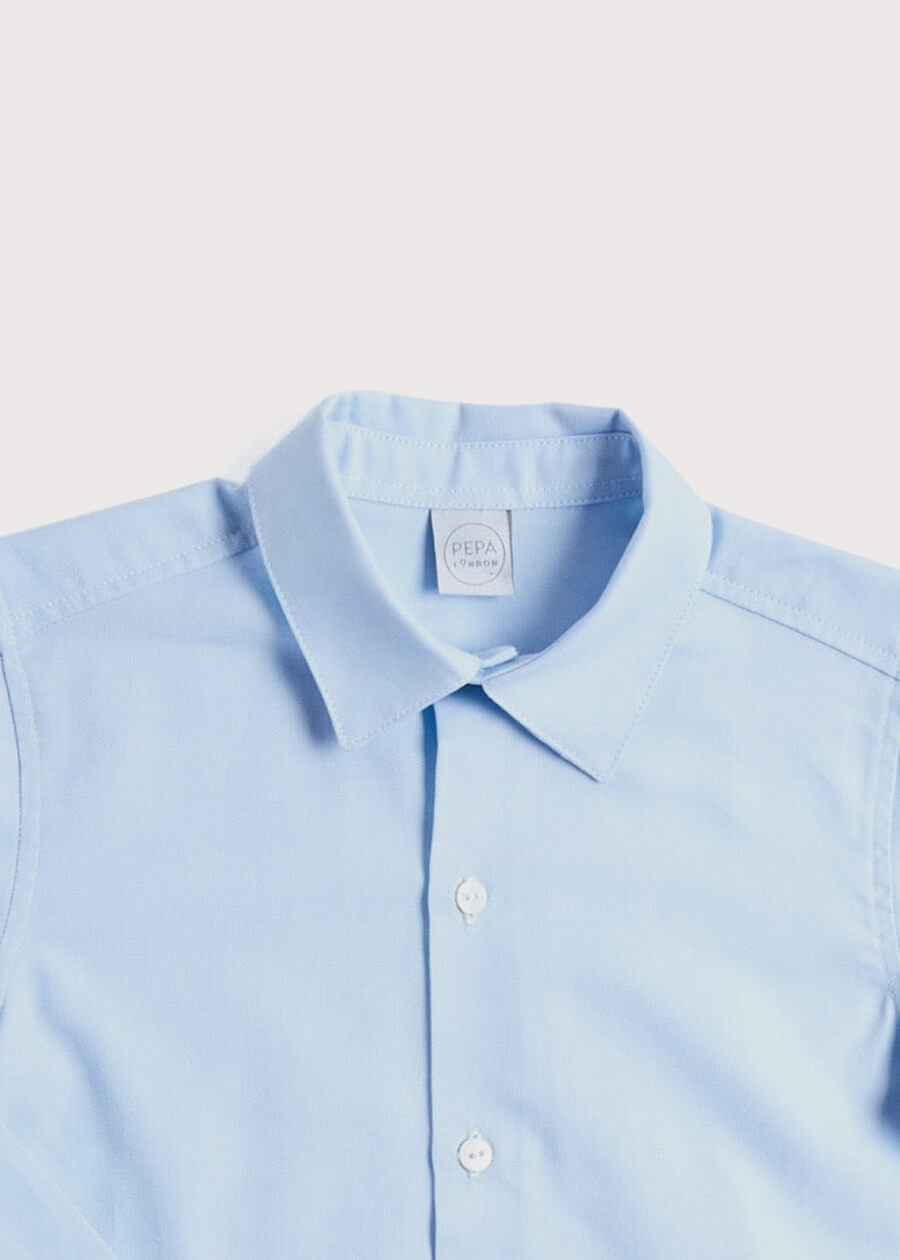 Classic Blue Cotton Oxford Shirt (4-10yrs) Shirts  from Pepa London