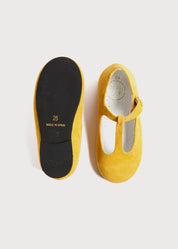 Suede Charlotte Shoes in Mustard (24-34EU) Shoes  from Pepa London