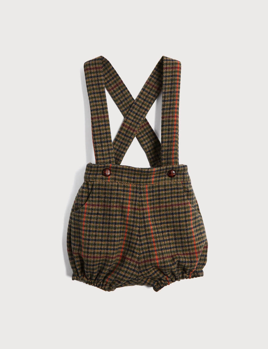 Tweed Bloomers With Braces in Brown (9mths-2yrs) Bloomers  from Pepa London