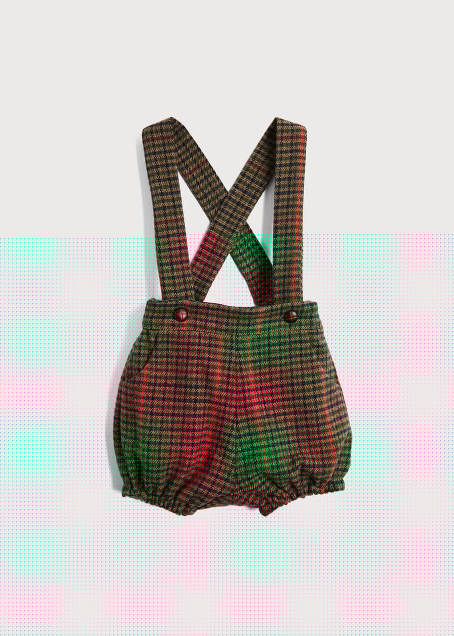 Tweed Bloomers With Braces in Brown (9mths-2yrs) Bloomers  from Pepa London