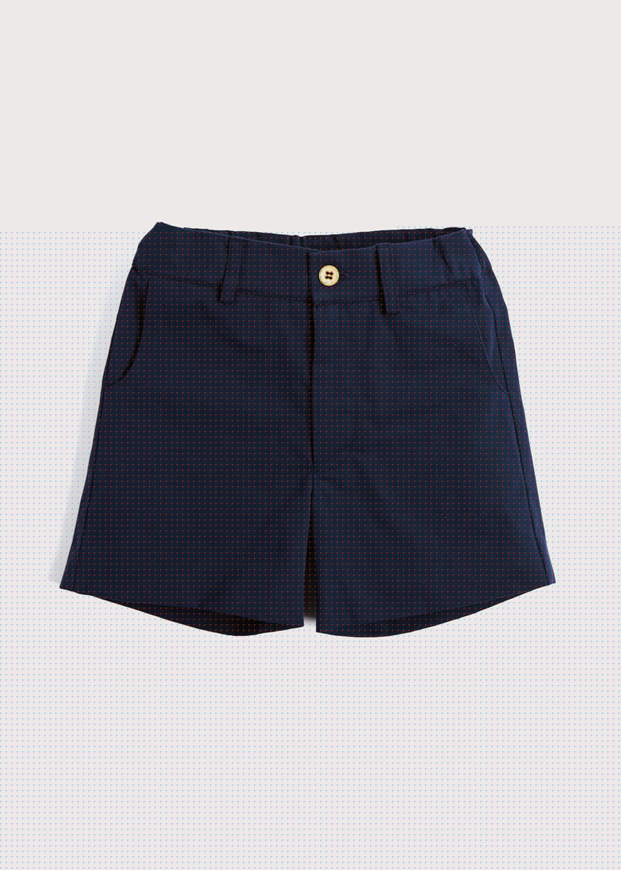 Classic Smart Shorts in Navy (4-10yrs) Shorts  from Pepa London