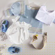 Newborn Dot Print Bloomer in Light Blue (0-12mths) Bloomers  from Pepa London