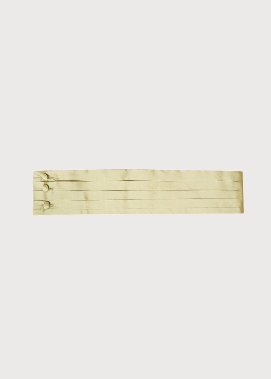 Green Silk Pageboy Cummerbund Belts  from Pepa London